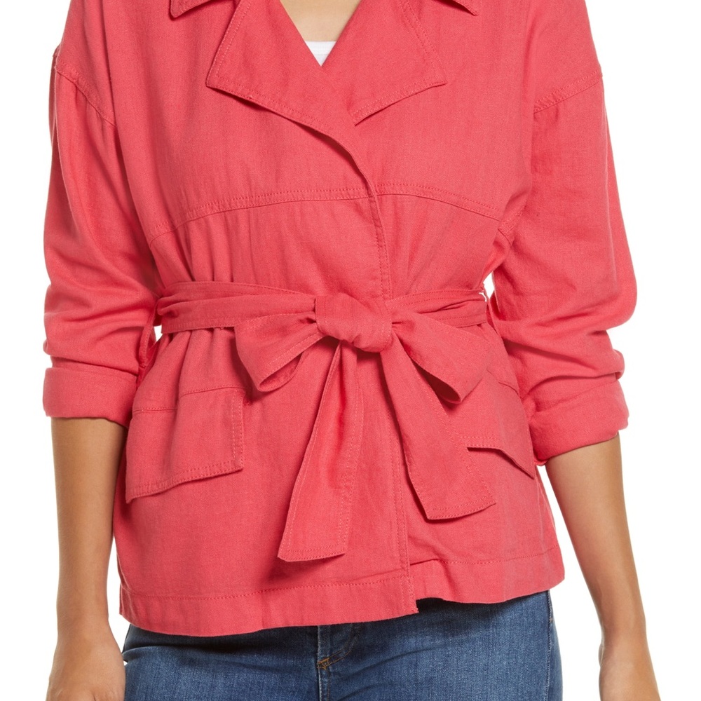 Caslon linen blend jacket